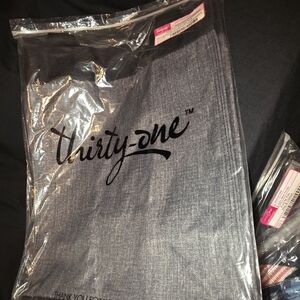 NEW Thirty-one Essential Storage Tote in charcoal